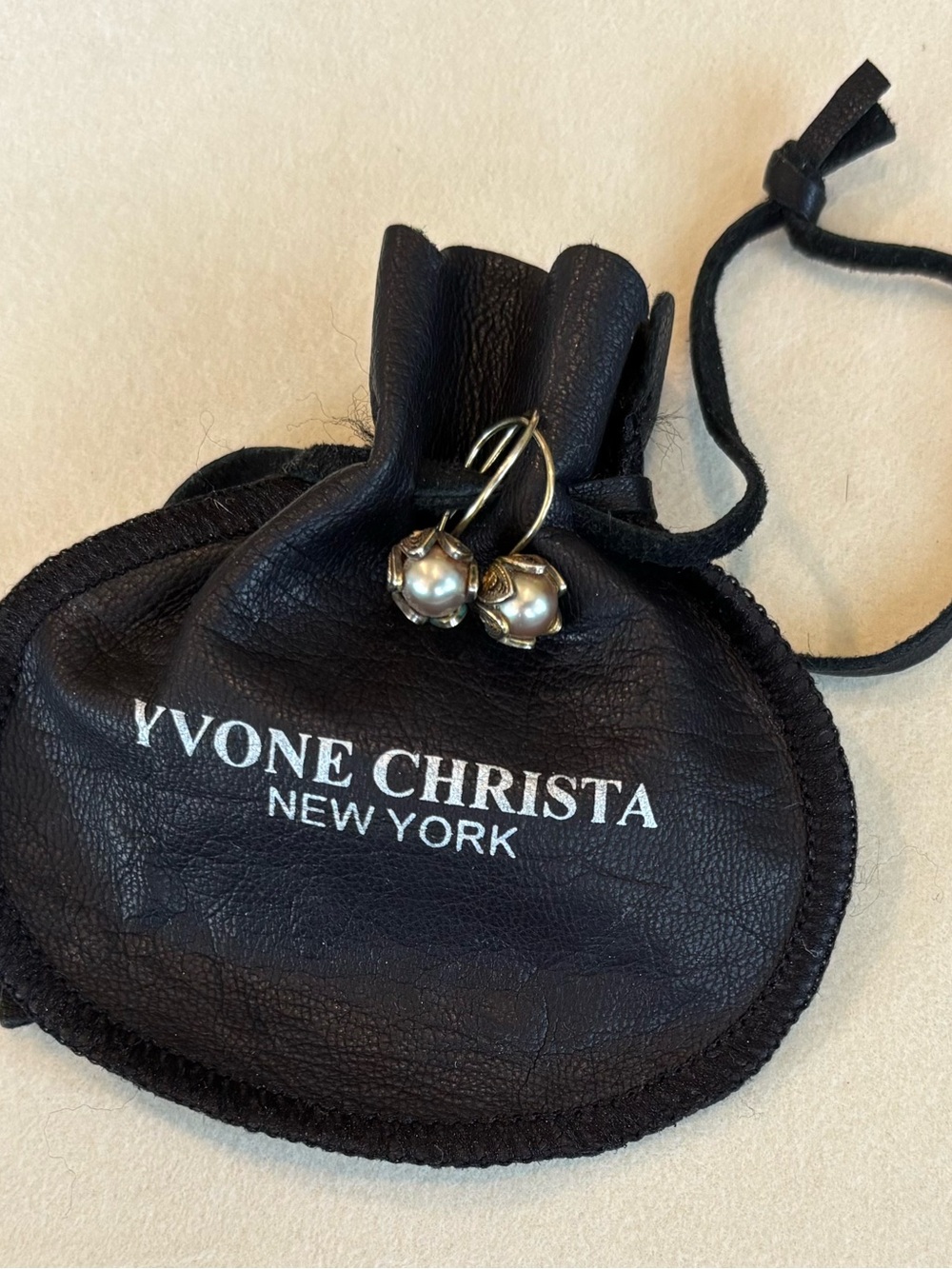 Gold Pearl Earrings
